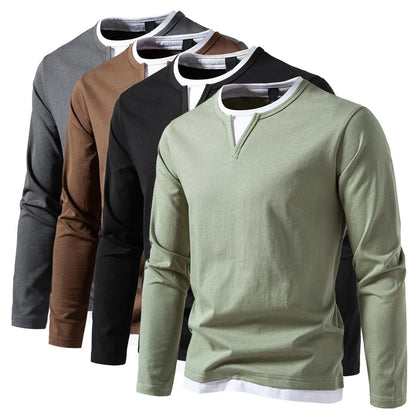 Long Sleeve Henley Tops