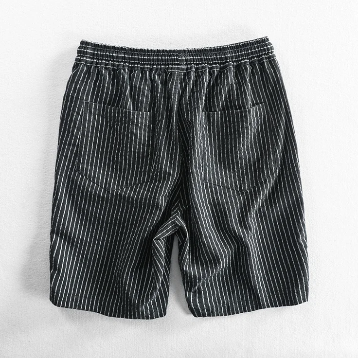 Breezy Cotton Pinstripe Shorts