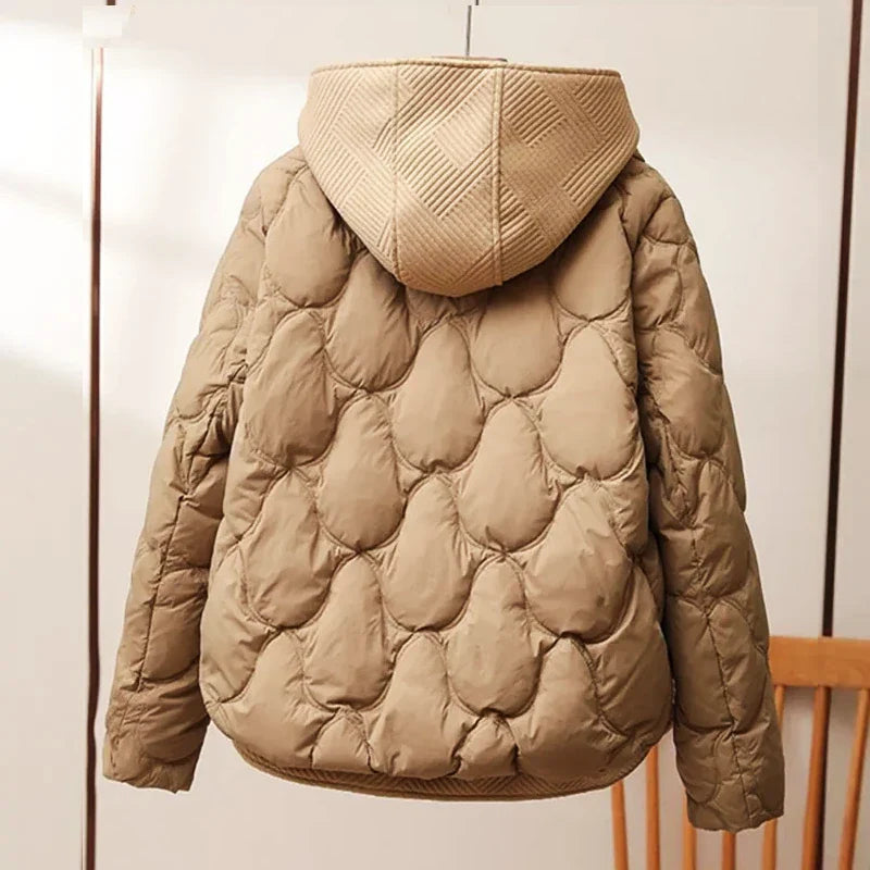 Quilted Hooded Cotton Jacket