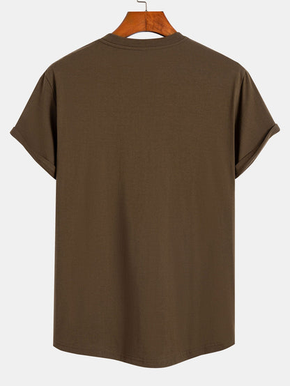 Tokyo Ukiyo-e Print Cotton Curved Hem T-Shirt
