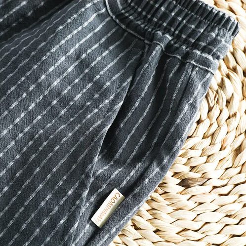 Breezy Cotton Pinstripe Shorts