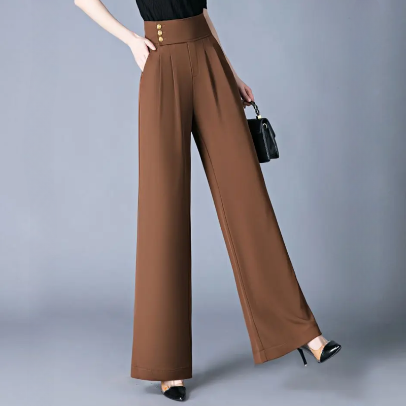 Rose High Waist Wide Leg Trousers