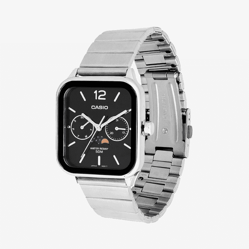 C A S I O Lunar 36 mm Watch - Water Resistant | Stainless Steel