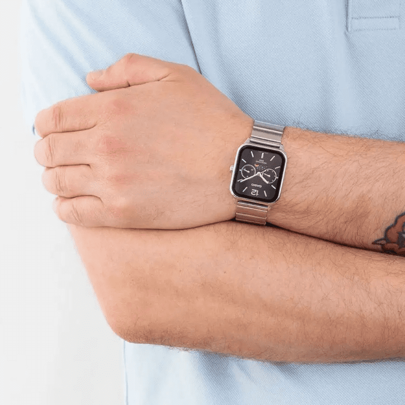 C A S I O Lunar 36 mm Watch - Water Resistant | Stainless Steel