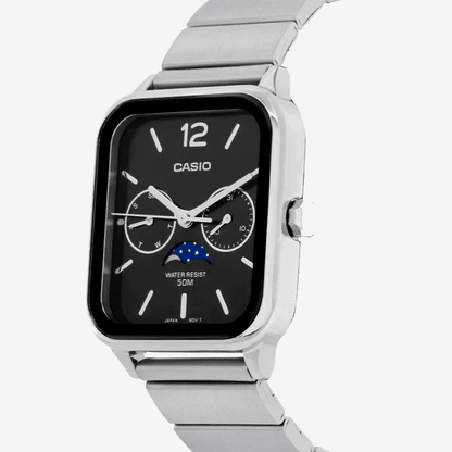 C A S I O Lunar 36 mm Watch - Water Resistant | Stainless Steel