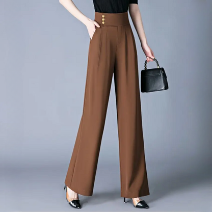 Rose High Waist Wide Leg Trousers