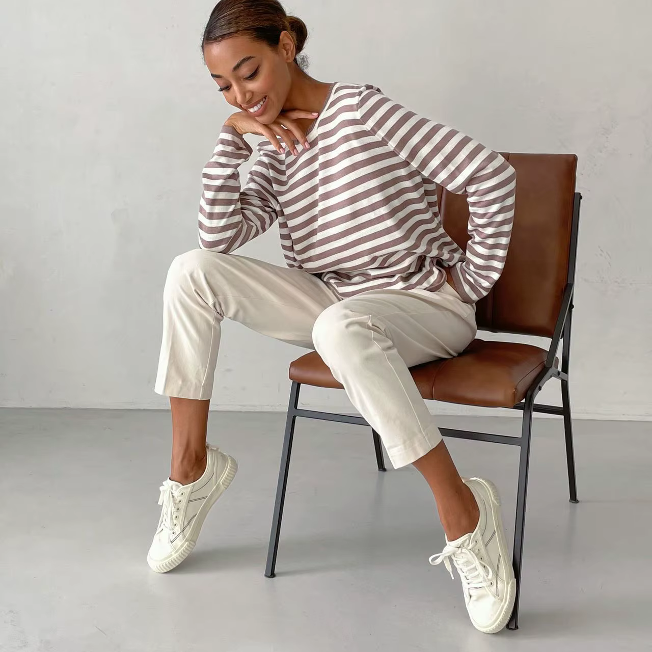 Sophia Striped Long Sleeve Top