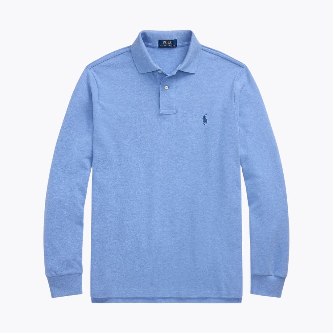 RL Mesh Long-Sleeve Polo Shirt