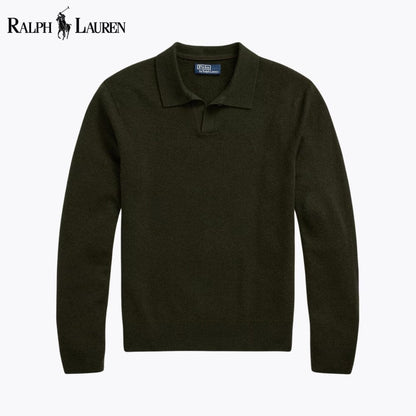 RL Wool Johnny-Collar Sweater