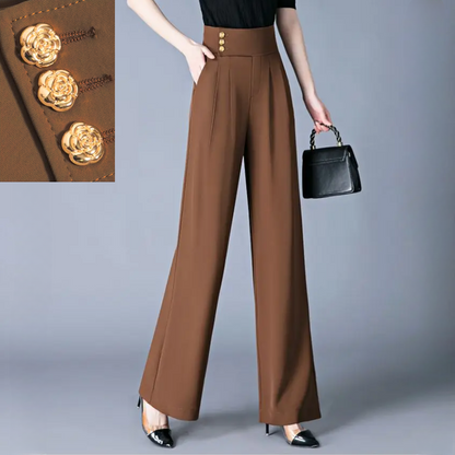 Rose High Waist Wide Leg Trousers